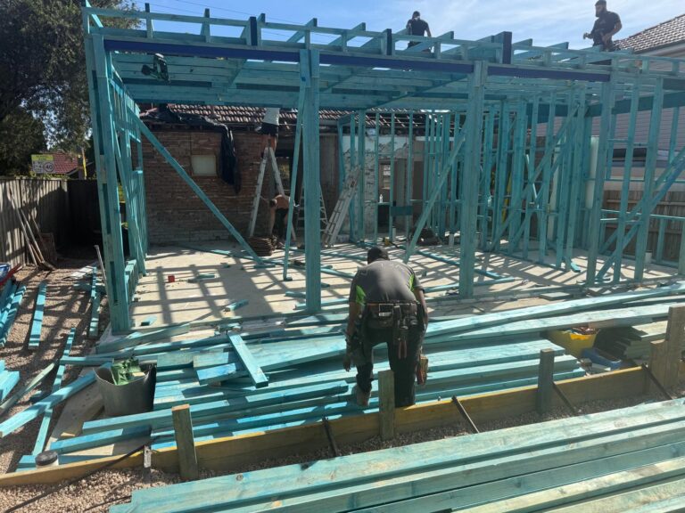 Home extension framing and steel beams in Sydney by Vetra Group